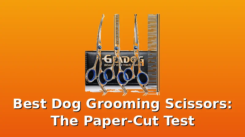 Best Dog Grooming Scissors: The Paper-Cut Test - GroomCrest review with measurements and honest opinion