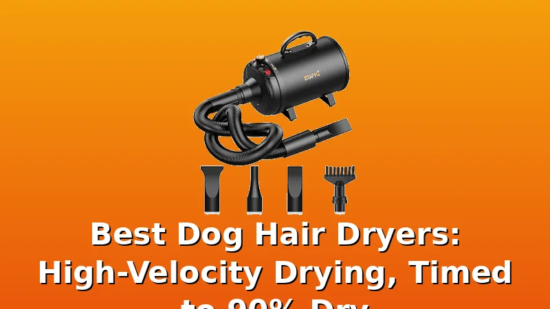 Best Dog Hair Dryers: High-Velocity Drying, Timed to 90% Dry - GroomCrest review with measurements and honest opinion