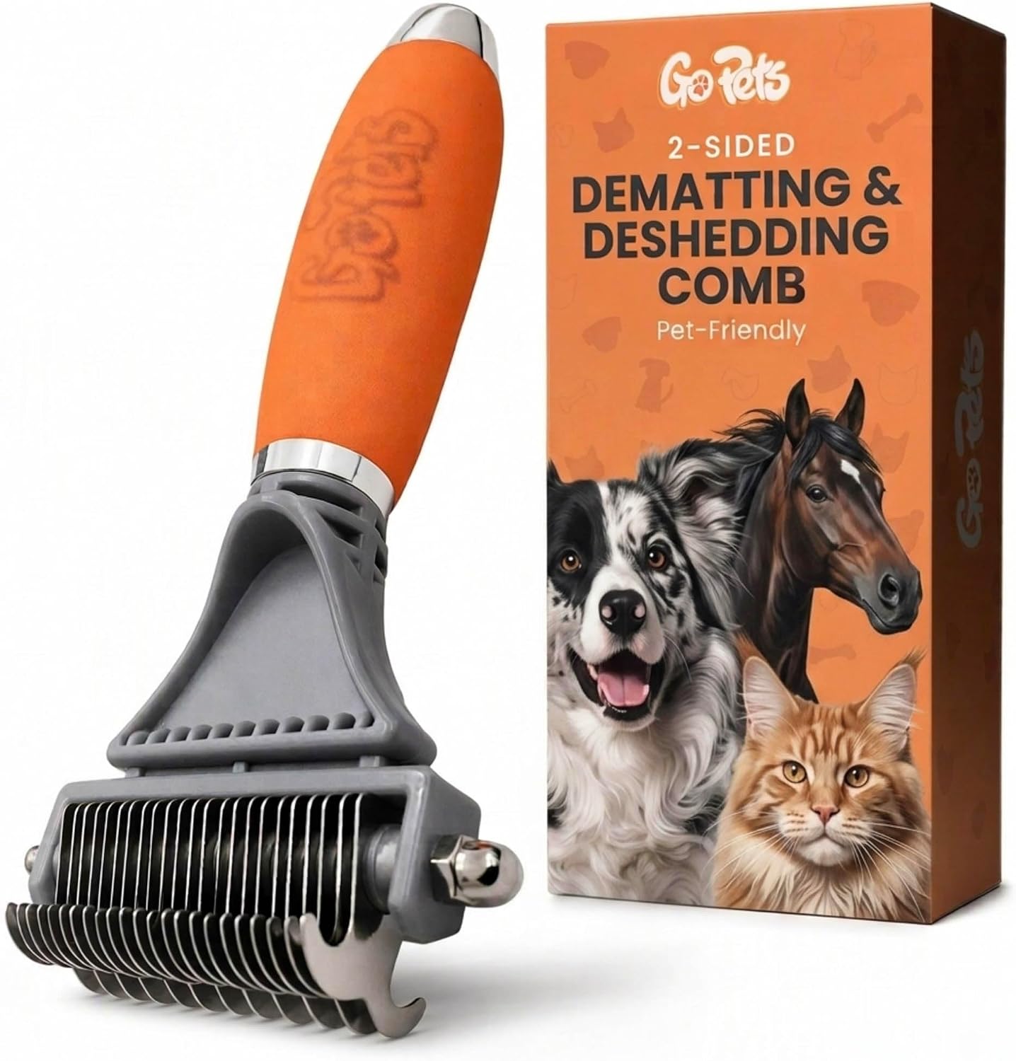 2-in-1 Deshedding & Dematting Comb (B00OIOB90E)