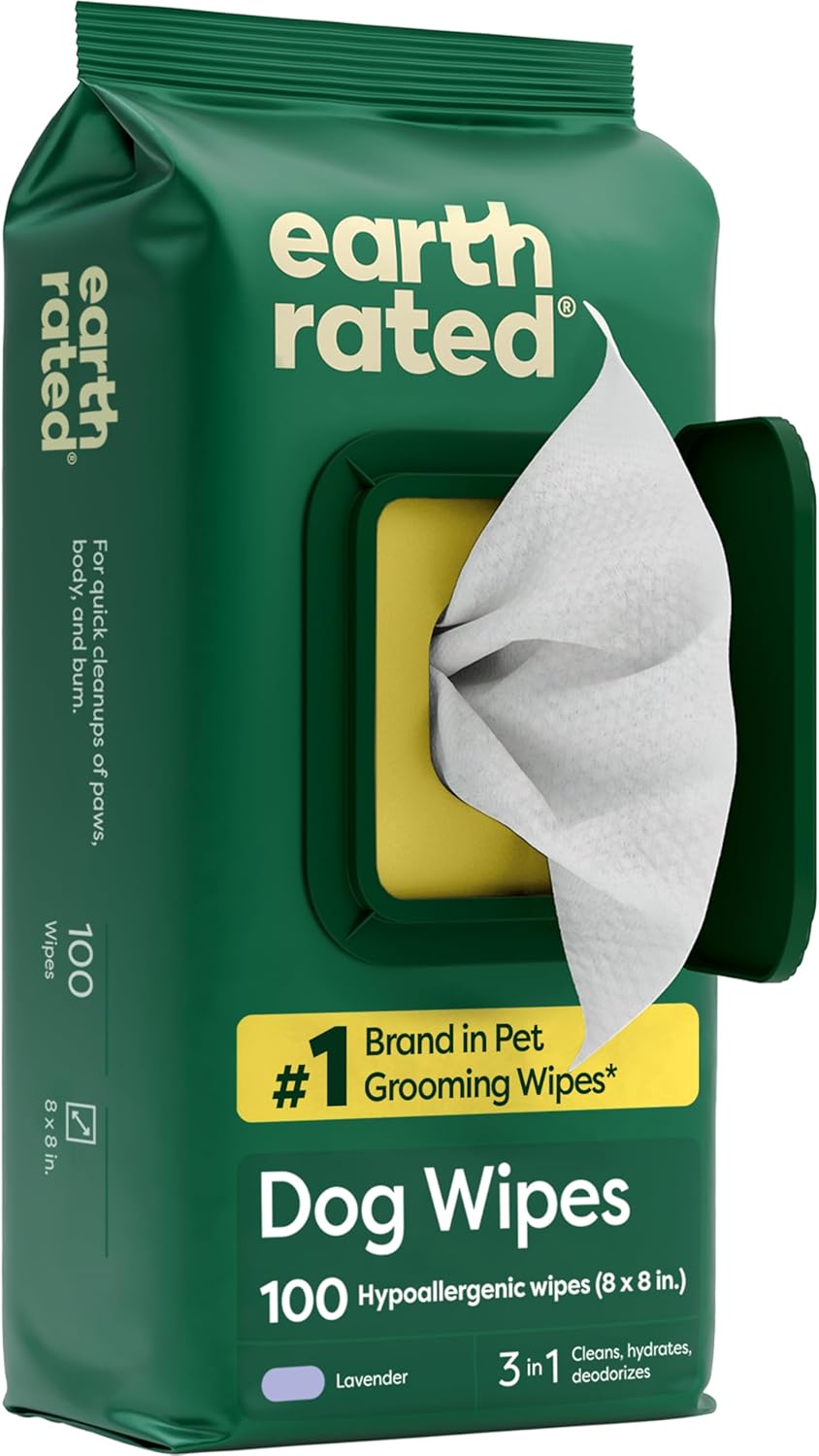 Earth Rated Dog Wipes for Paws & Butt (B07NHGX19F)