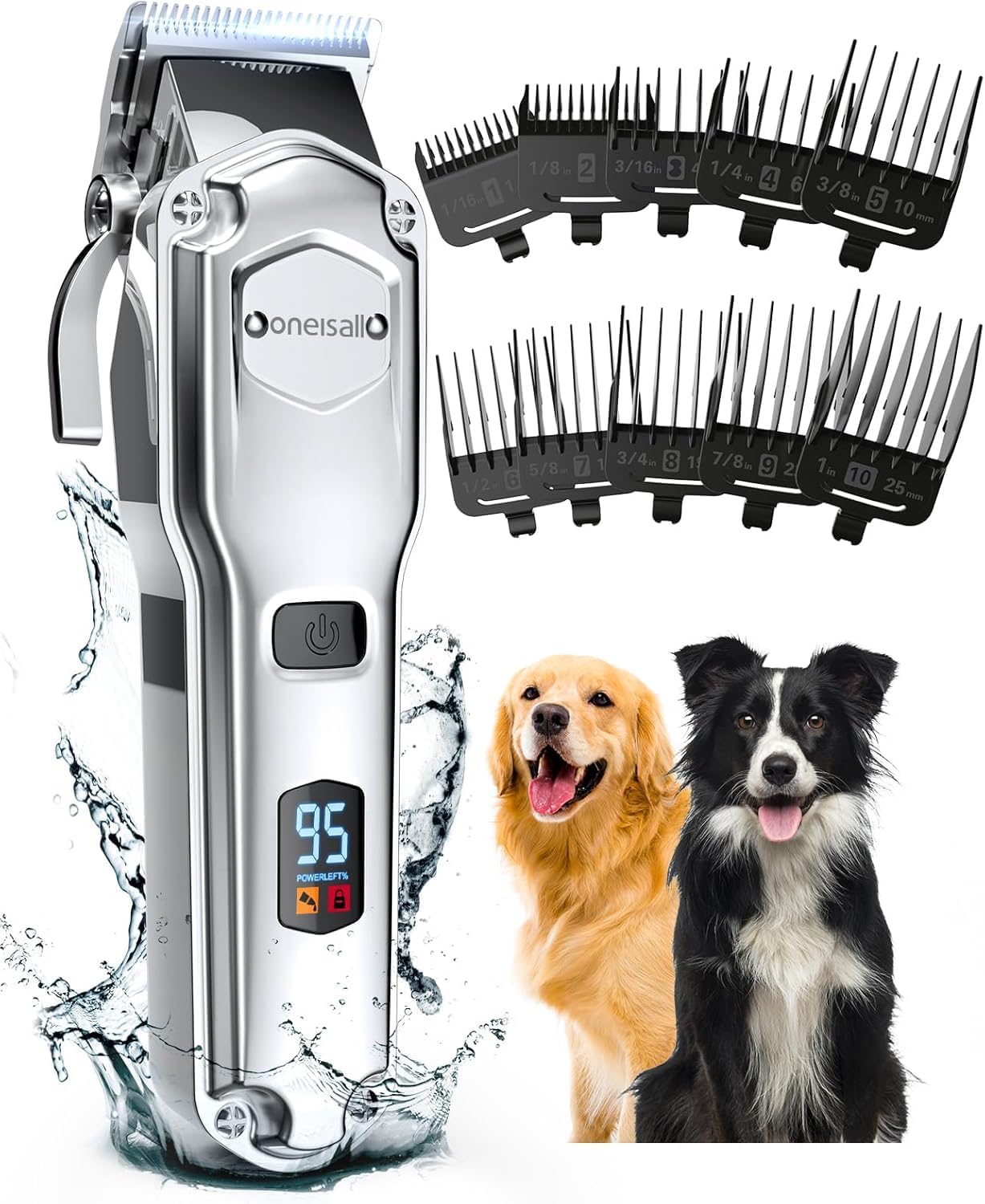 oneisall Dog Clippers for Grooming Thick Heavy Coats (B09QFRN3D5)