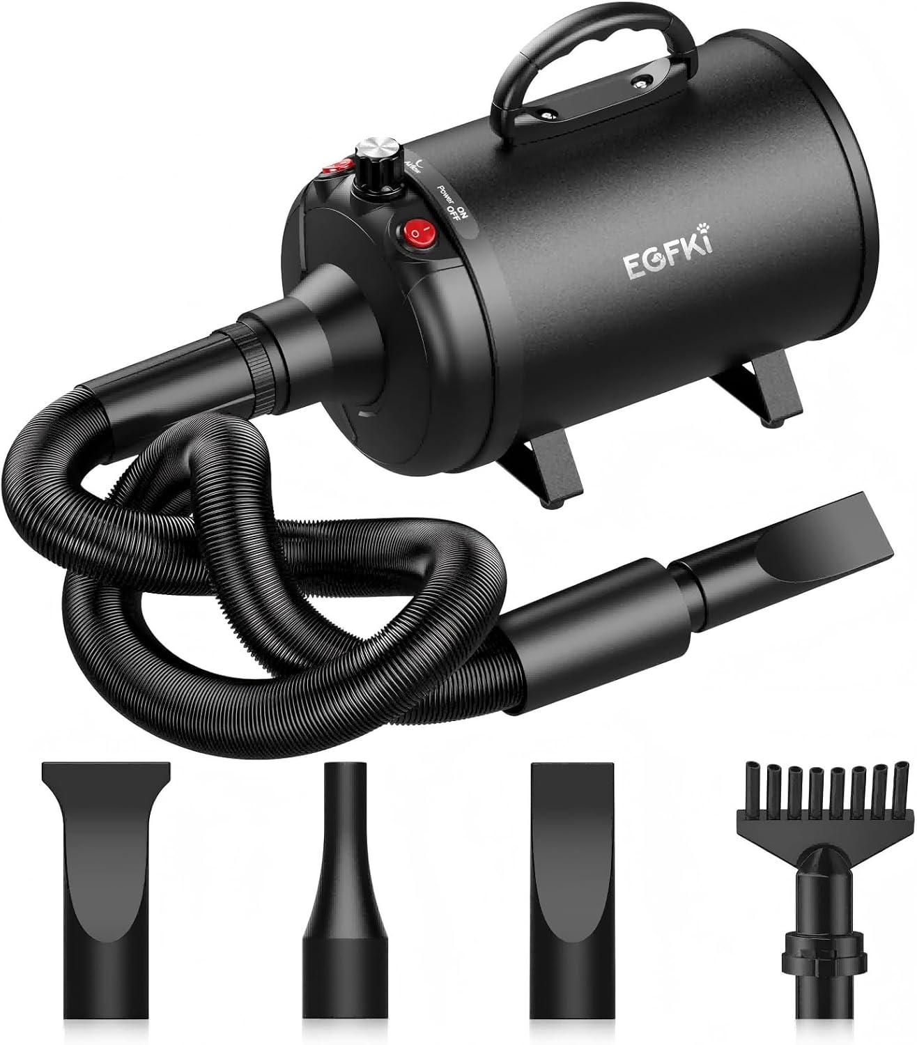 EGFKI Dog-Hair-Dryer, 5.2HP/3800W High Velocity Pet Blow Dryer (B0B7MLWJ1Q)