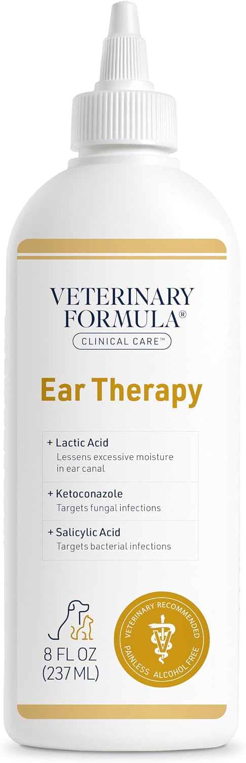 Veterinary Formula Clinical Care Ear Therapy Cleaner for Dogs & Cats, 8 oz
