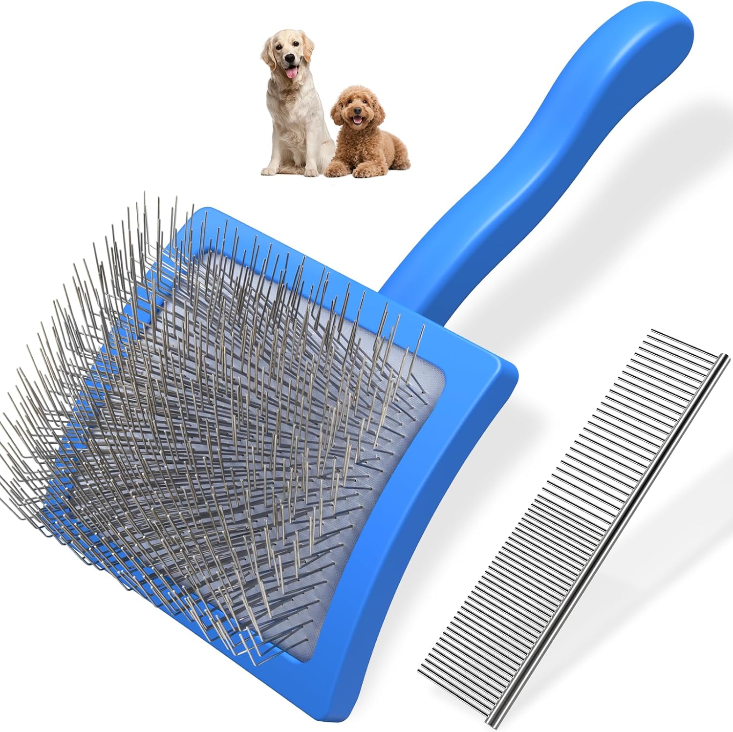 2PCS Slicker & Comb Set (B0F5MMZBRC)