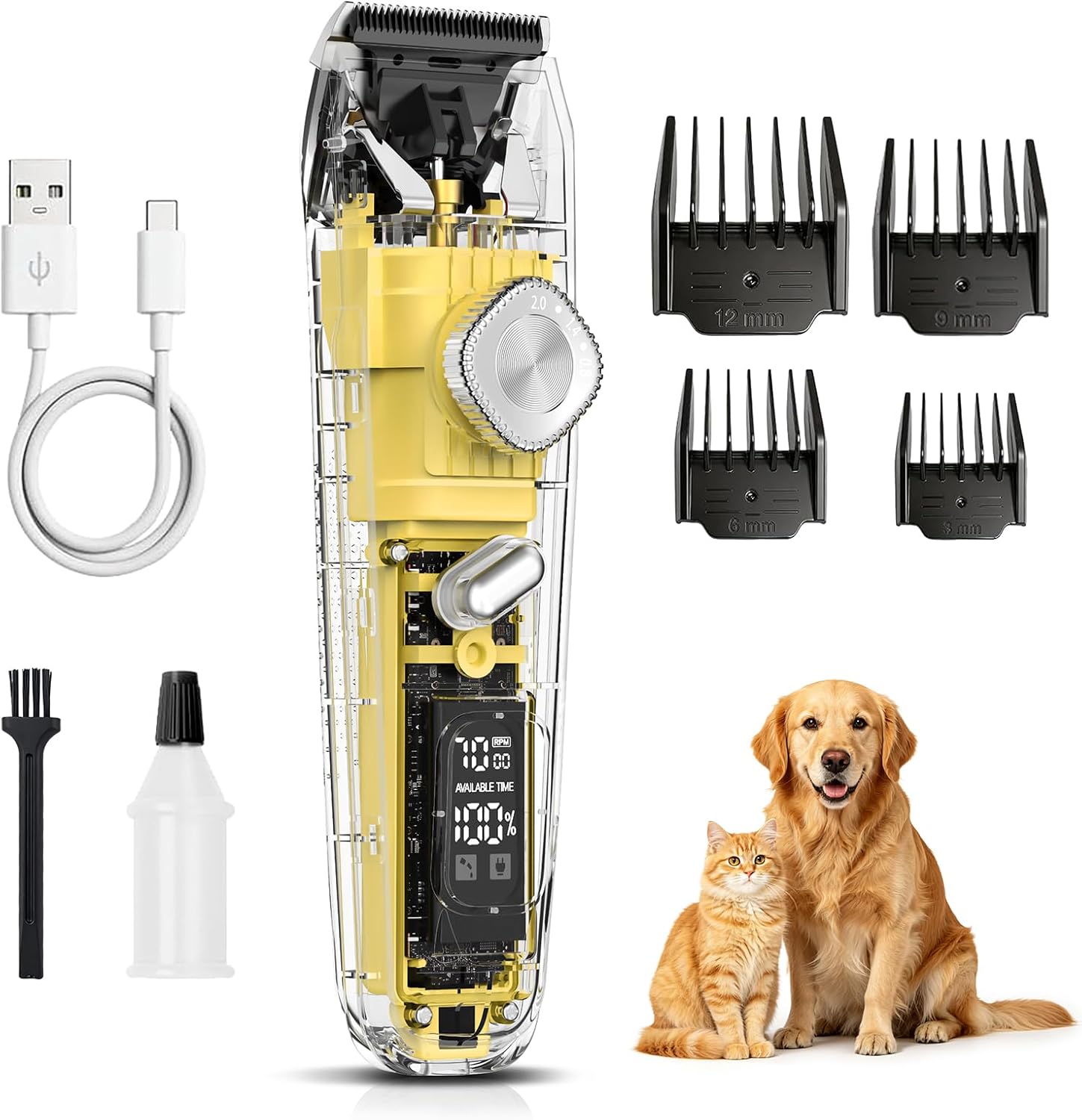 Dog Grooming Clippers for Dogs Cats Pets Thick Coats Matted Hair